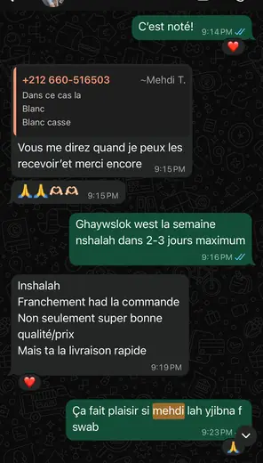 Avis client
